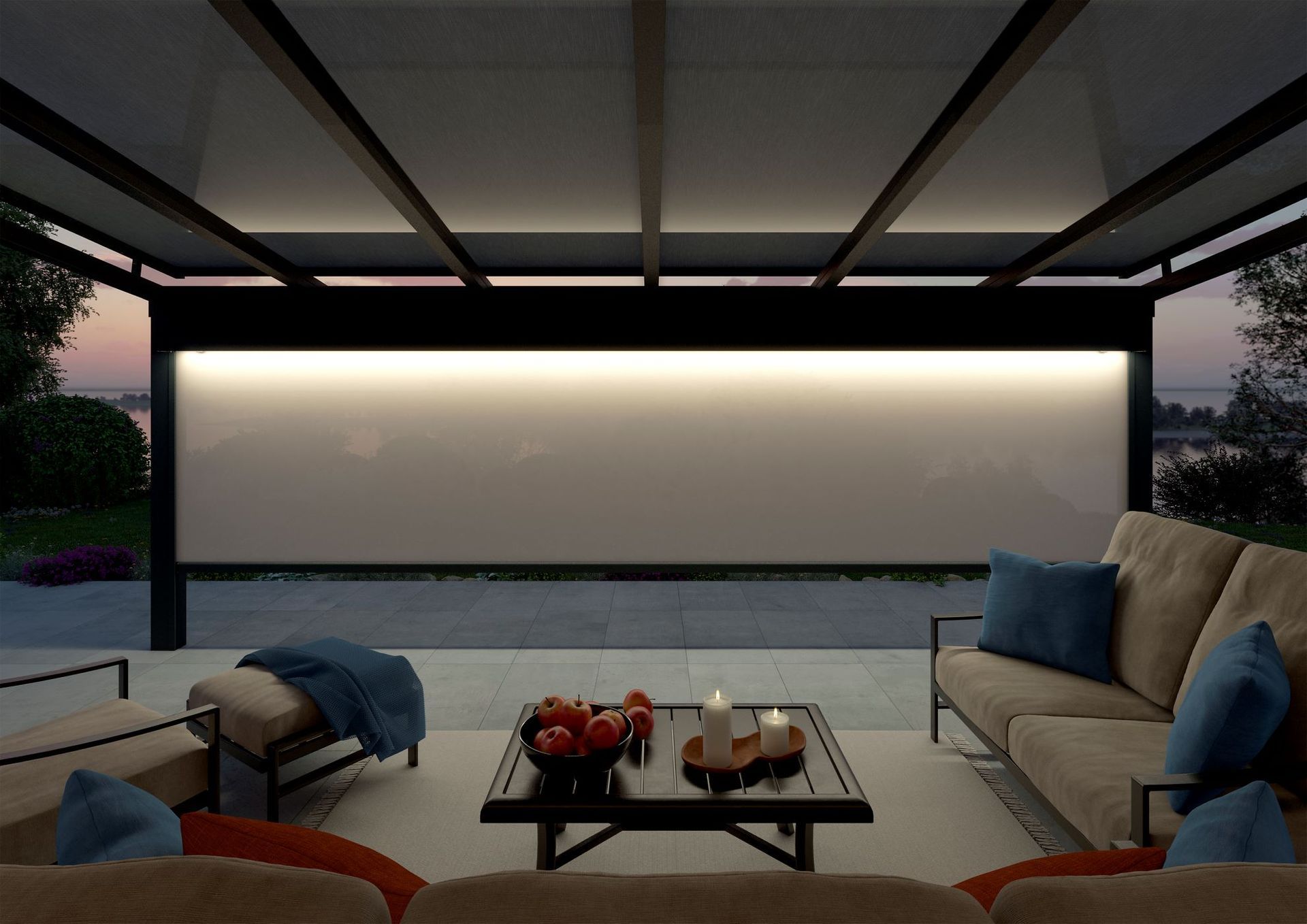 Solaroll Solaroll SZ15 Senkrechtmarkise mit LED Beleuchtung kaufen