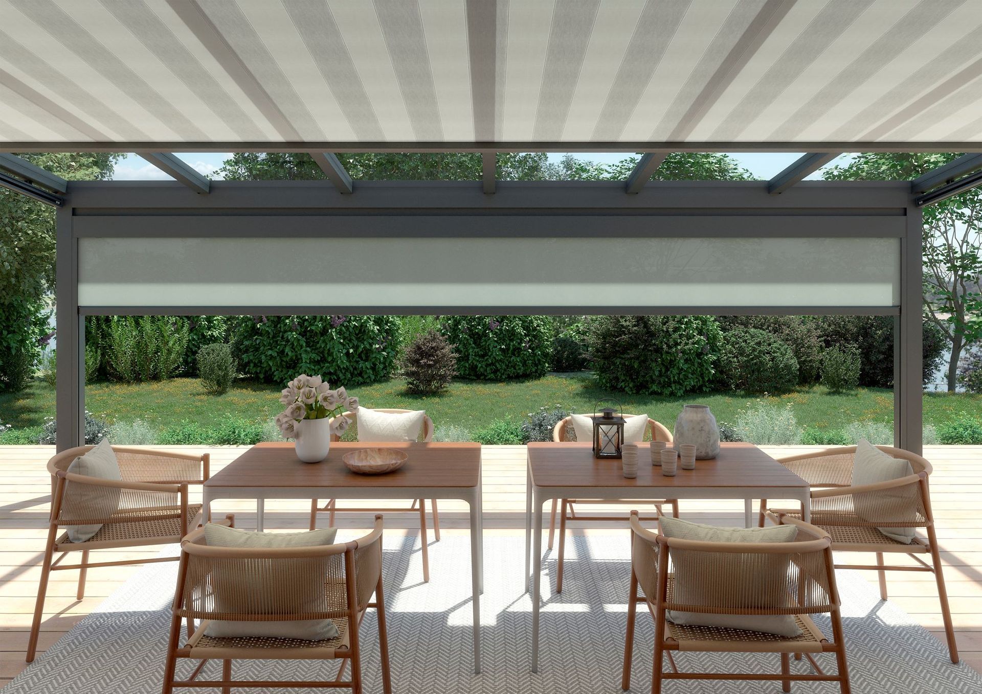 SZ15 Wintergarten Markise Senkrechtmarkise in Hamburg