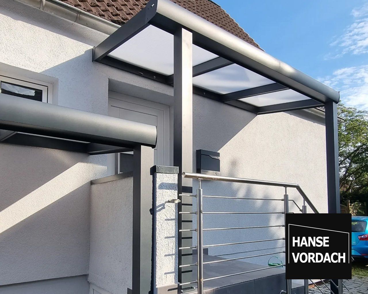 Vordach Aluminium Hamburg Farmsen Berne Überdachung