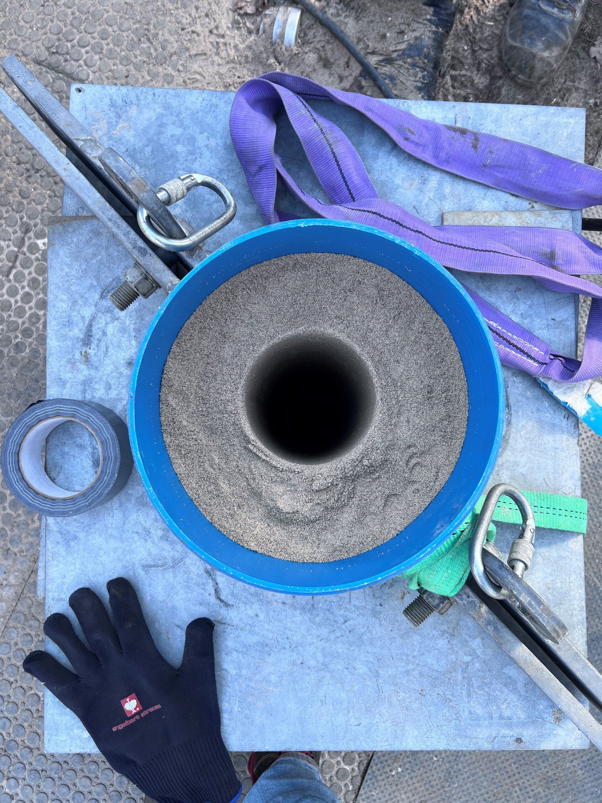 Bohrloch Reallabor Kampfmittel Sondierung