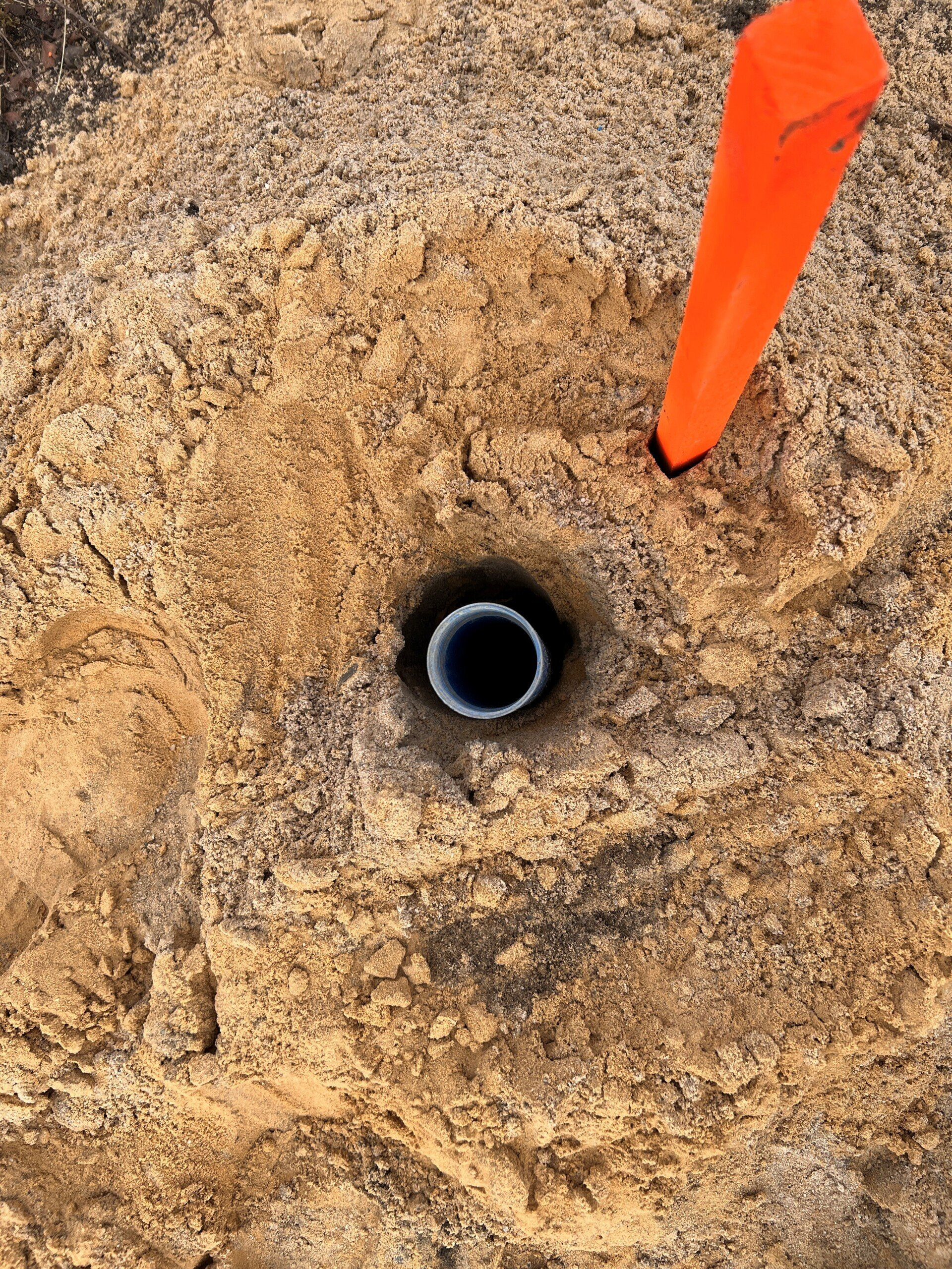 Sondierungsbohrung  in der Kampfmittelsondierung