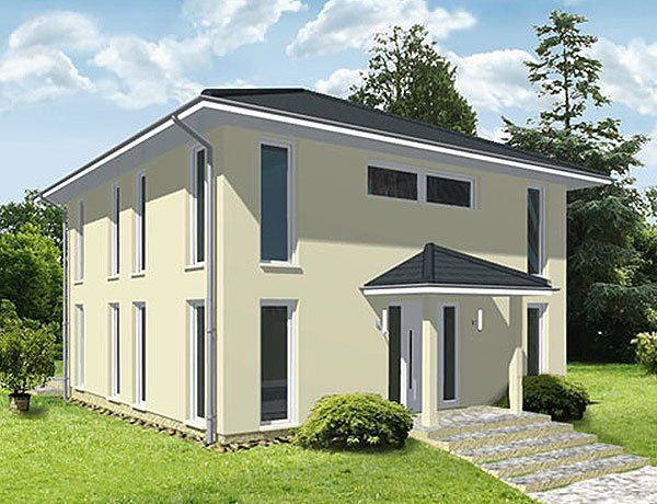 Abbildung eines Reckteckbungalows