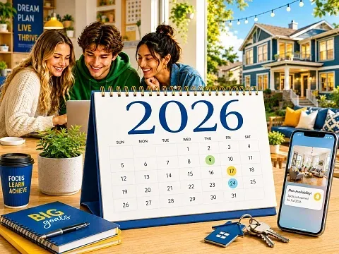 calendar with 2026 on top