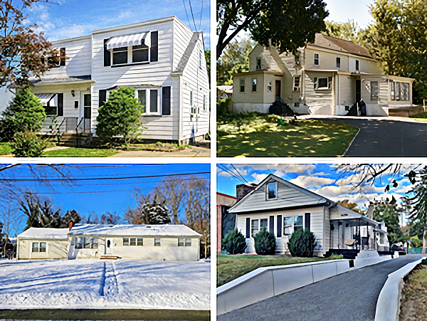 collage of 4 student rental homes in ewing nj