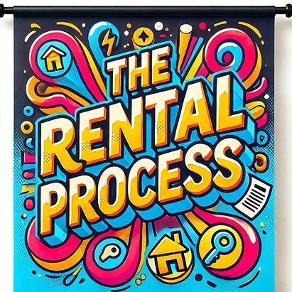The rental process banner