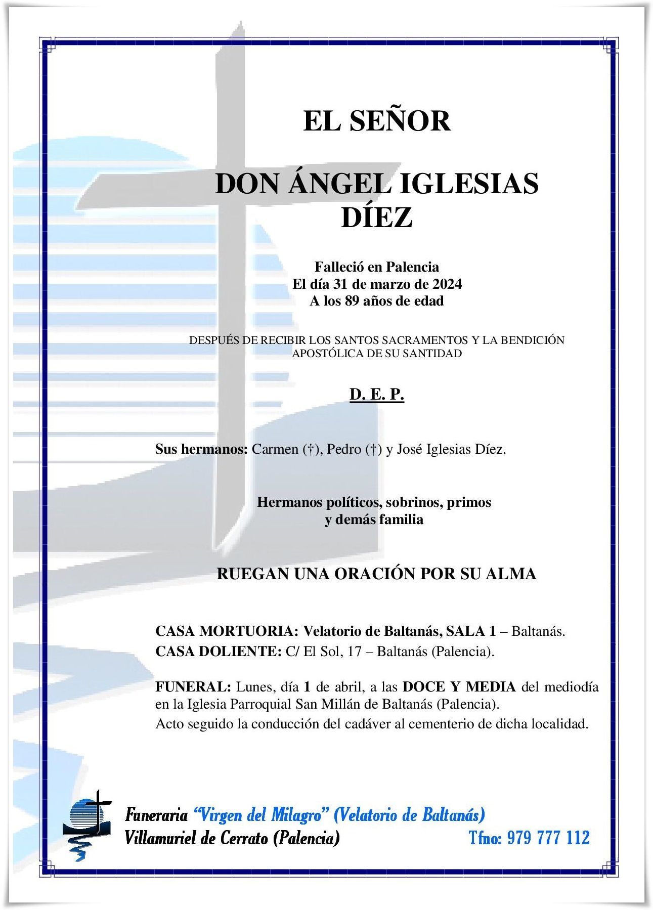 Don Ángel Iglesias Díez
