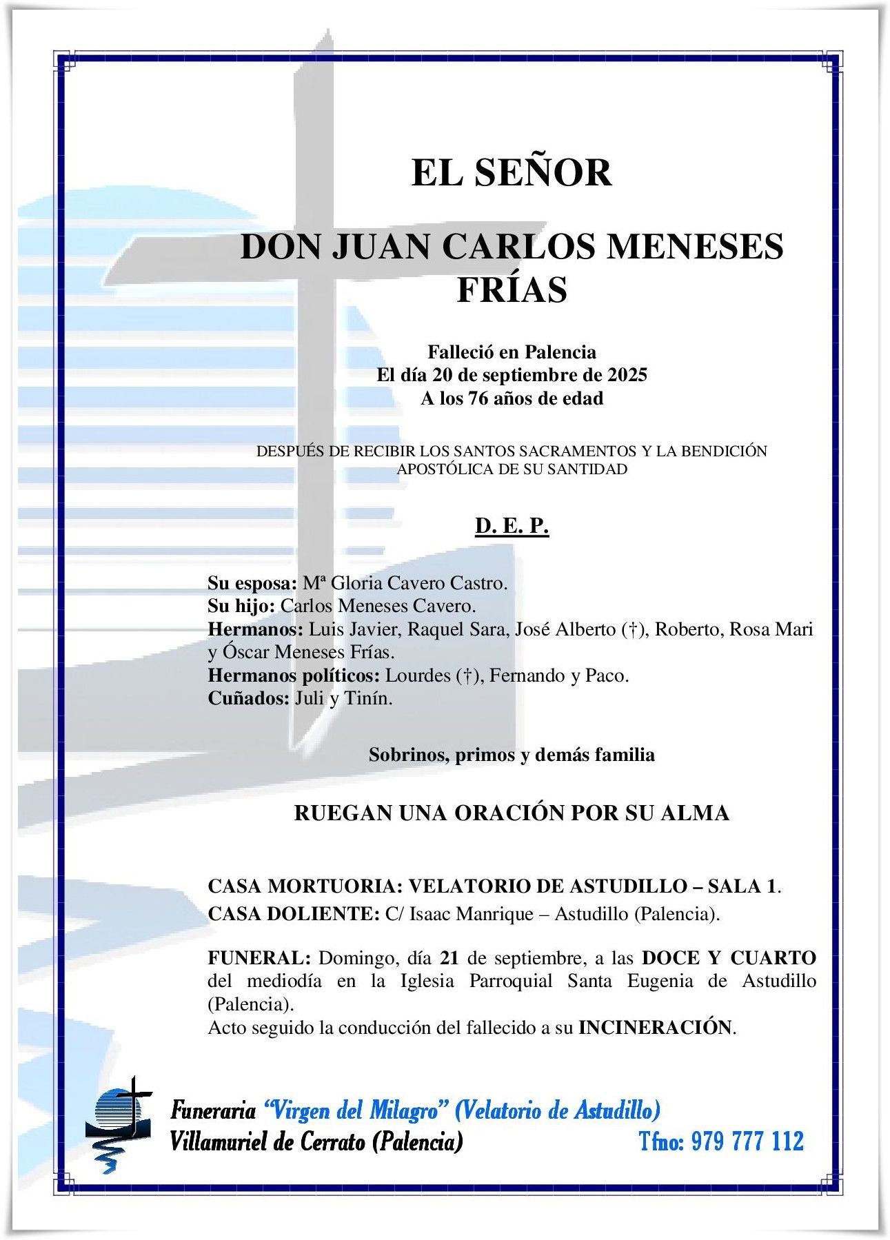 Don Juan Carlos Meneses Frías Don Juan Carlos Meneses Frías