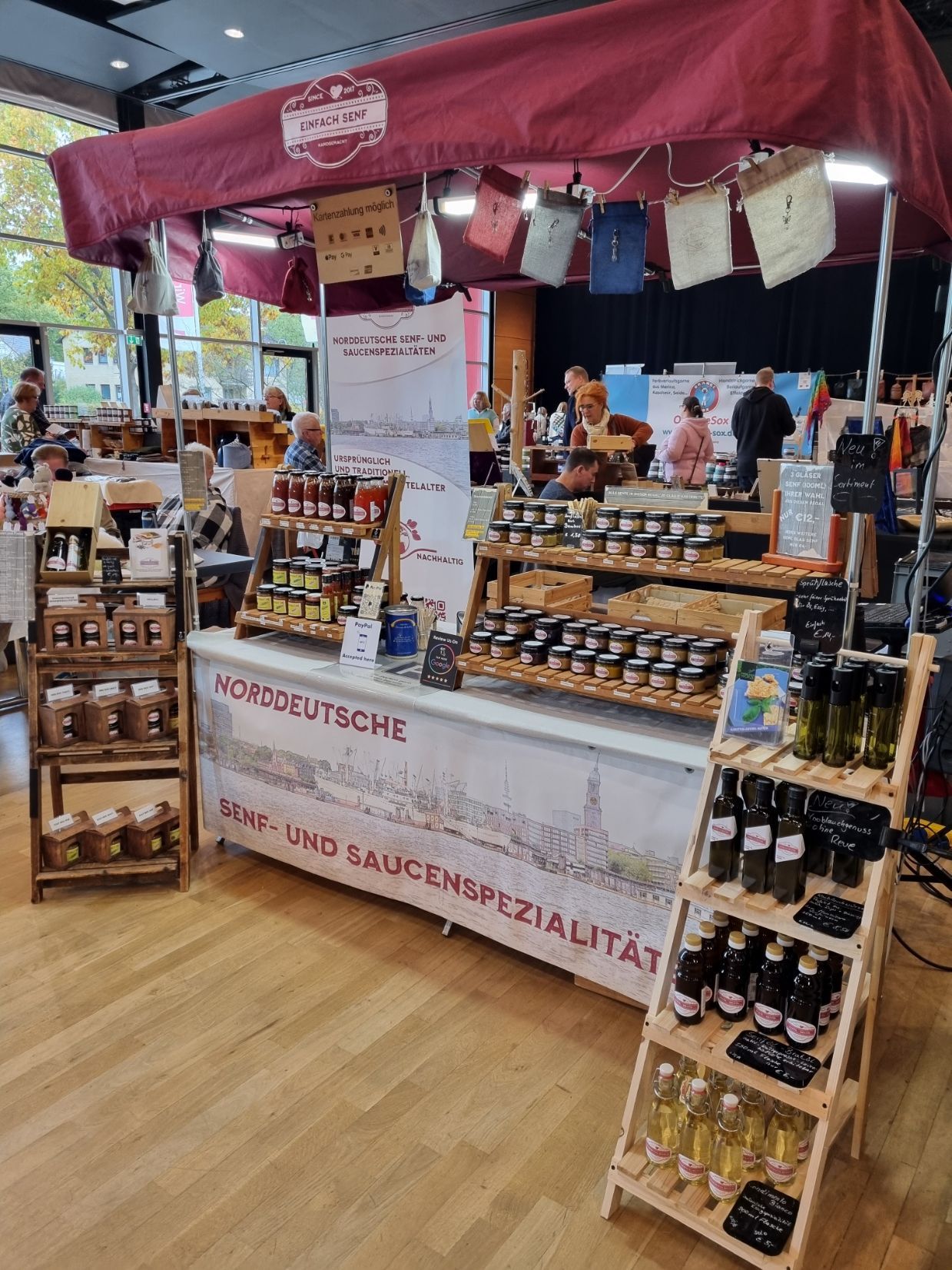 Bild Marktstand Einfach Senf