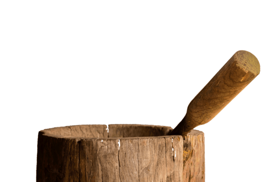 Bild: Alter Maischenbottich für Senfmaische