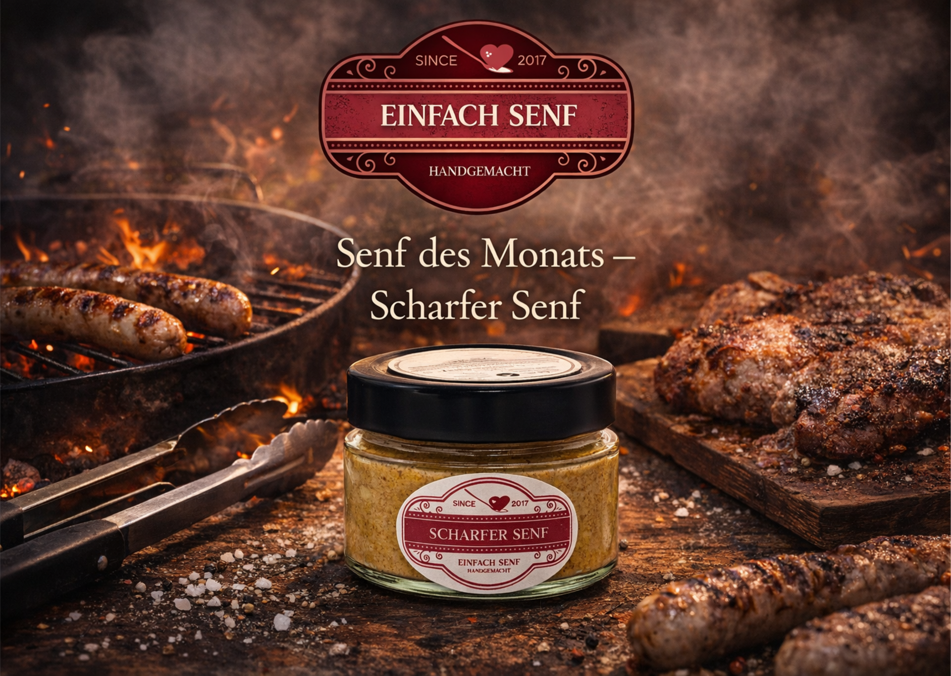 Unser Senf des Monats (Scharfer Senf)
Statt €5,- nur €4,-