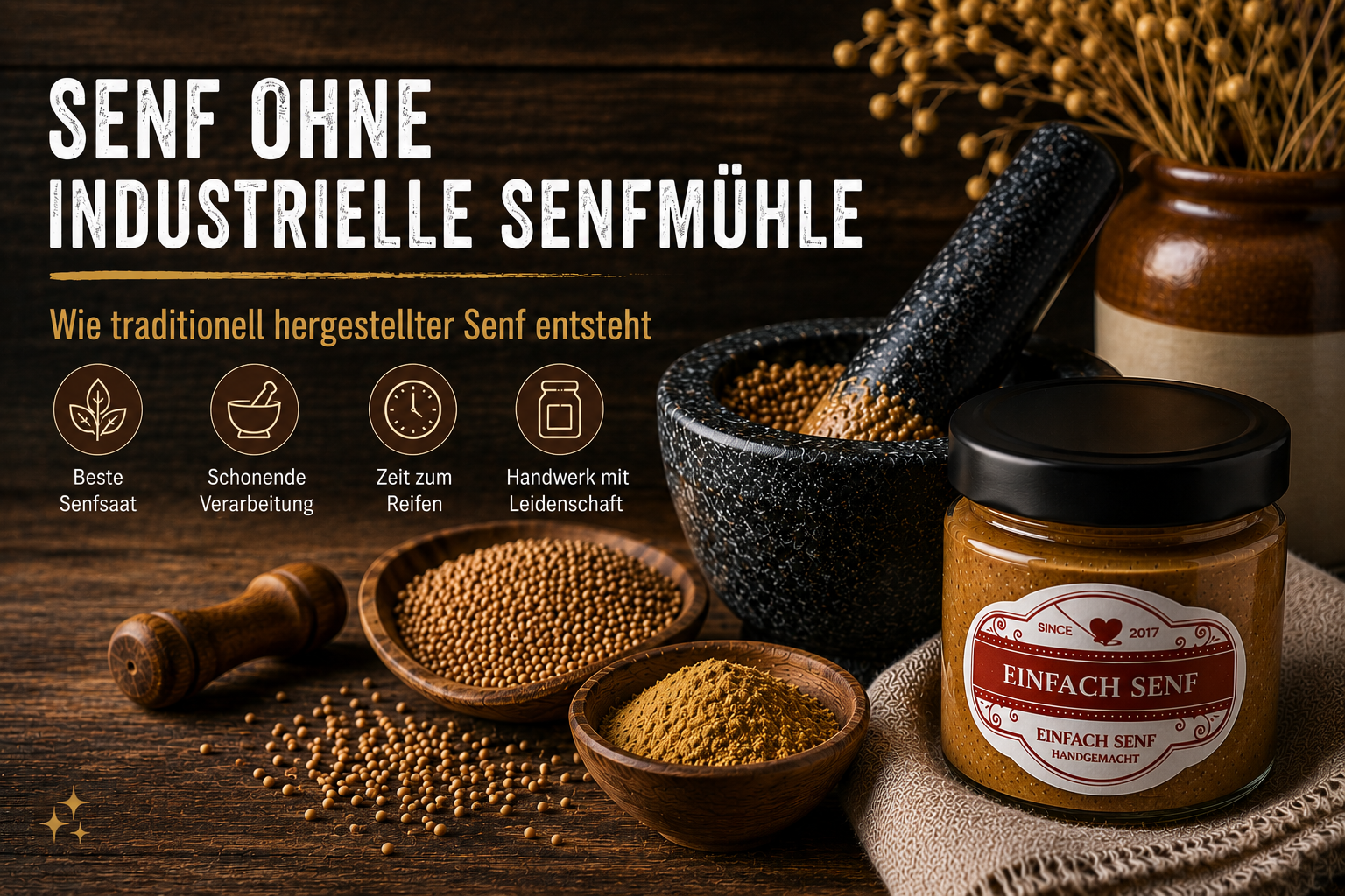 Senf aus traditioneller Handarbeit