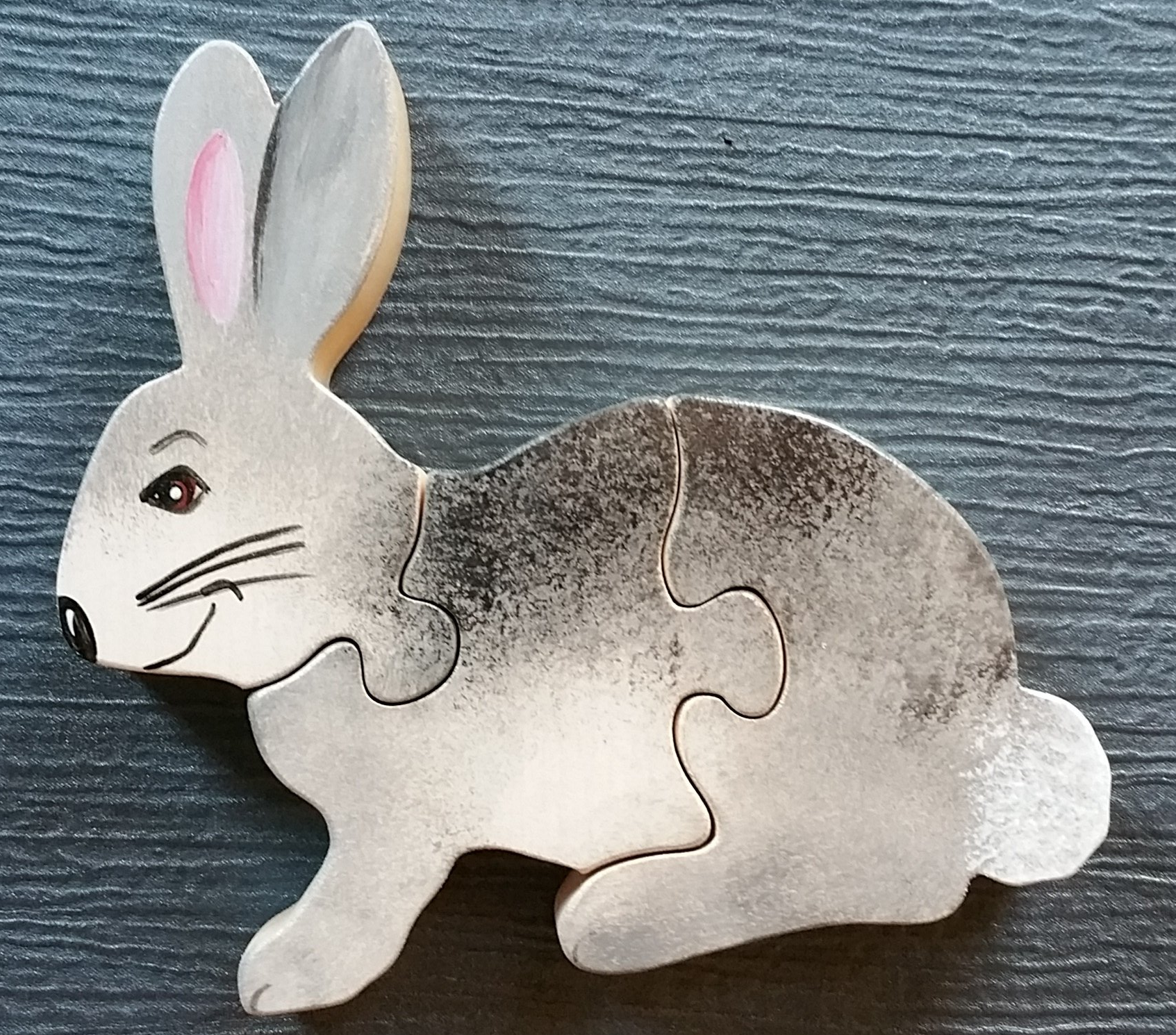puzzle animal lapin bois artisanal
