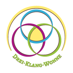 Logo Drei-Klang-Wonne Logo Drei-Klang-Wonne für Körper, Geist und Seele in einem Kreis zusammengefasst symbolisiert die Balance