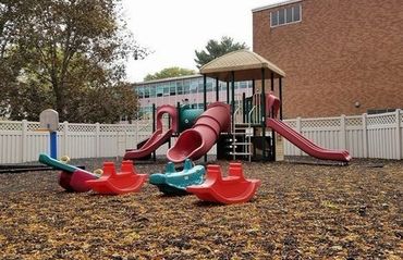 Spacious play area at the Center Play area at Felician Childcare Center