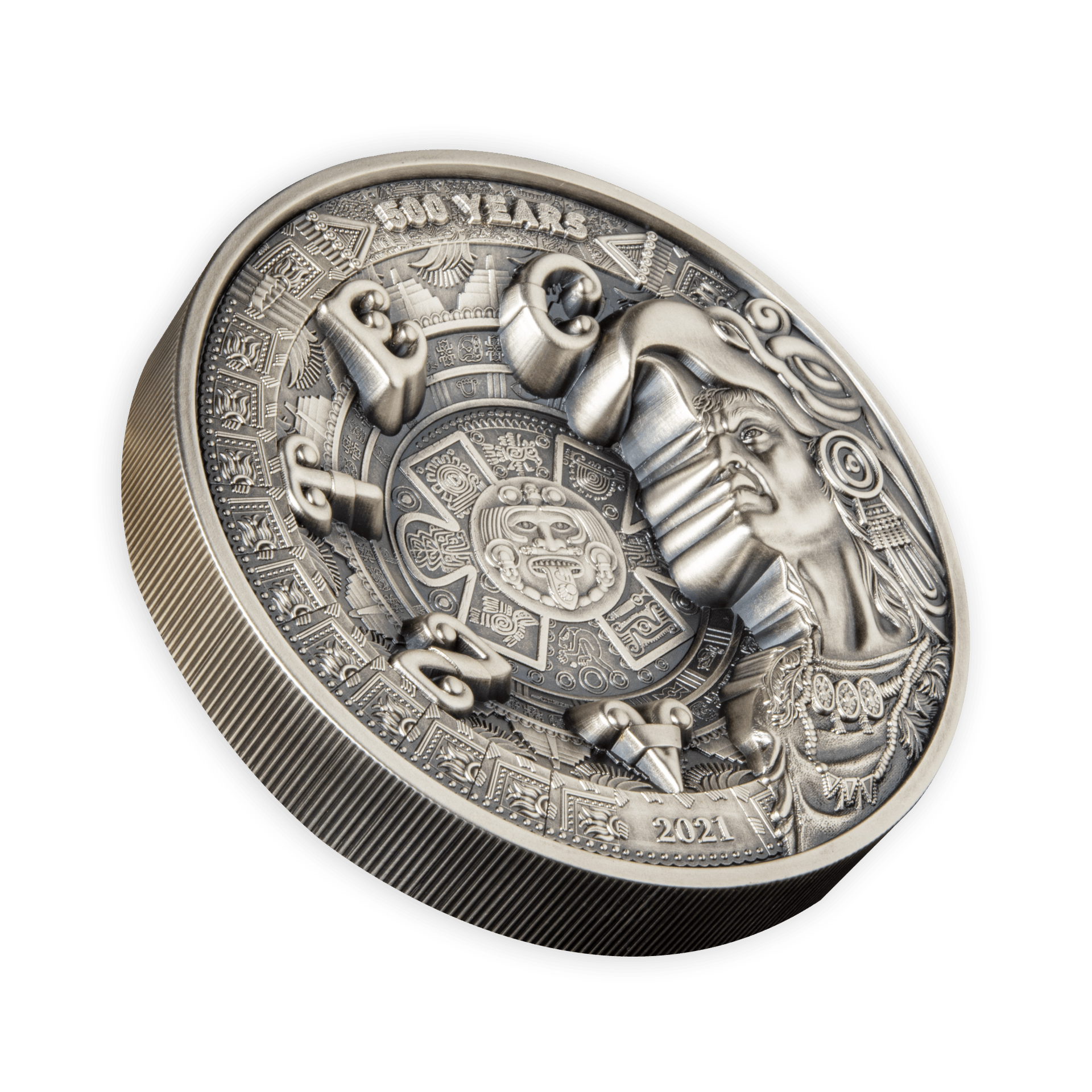Aztec Empire Silver Coin