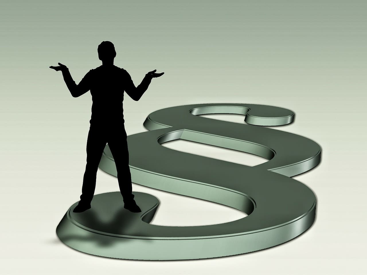 Pflichtteil durchsetzen und Pflichtteil abwehren Pflichtteil, fragender Mann vor Paragrafenzeichen