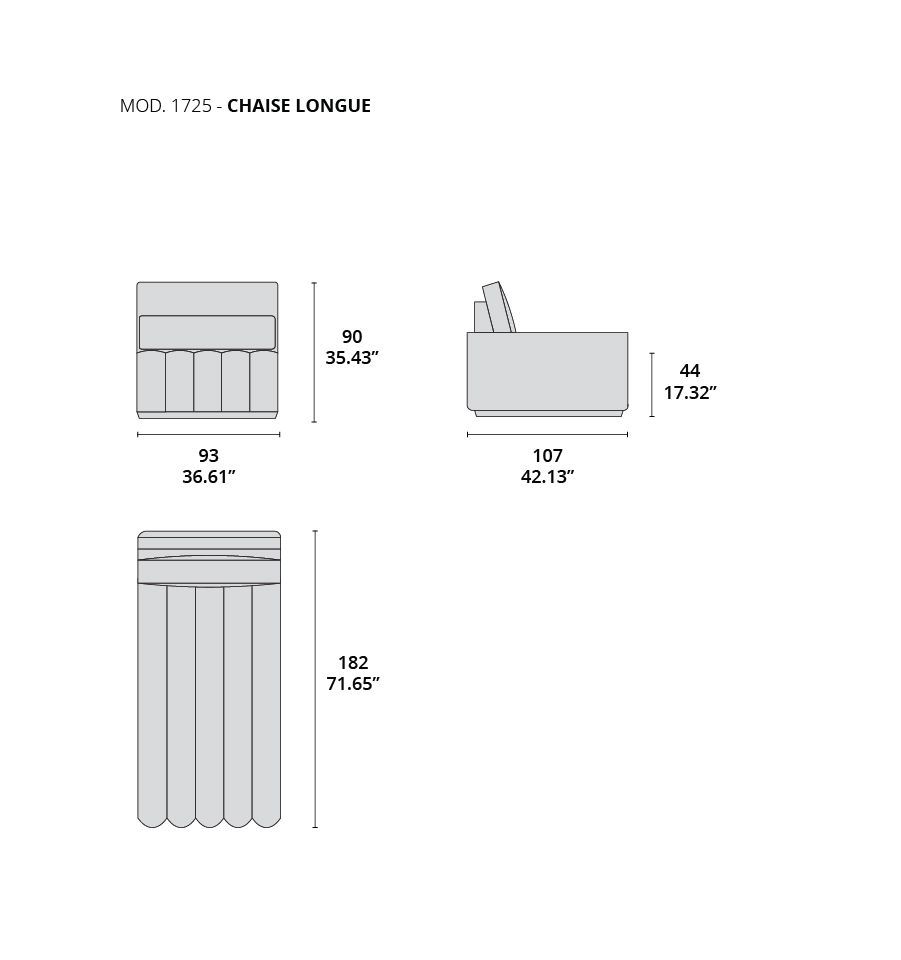 MOD 1725 chaise longue tecninova MOD 1725 chaise longue tecninova