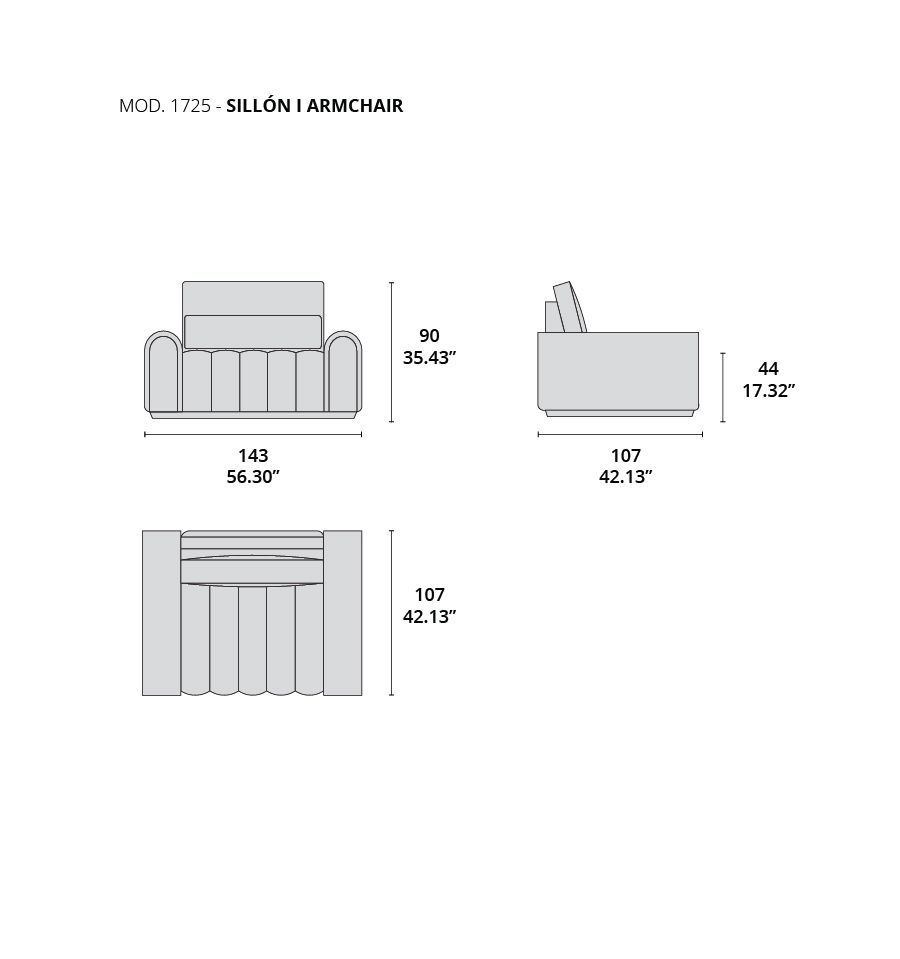 MOD 1725 sillón tecninova MOD 1725 sillón tecninova