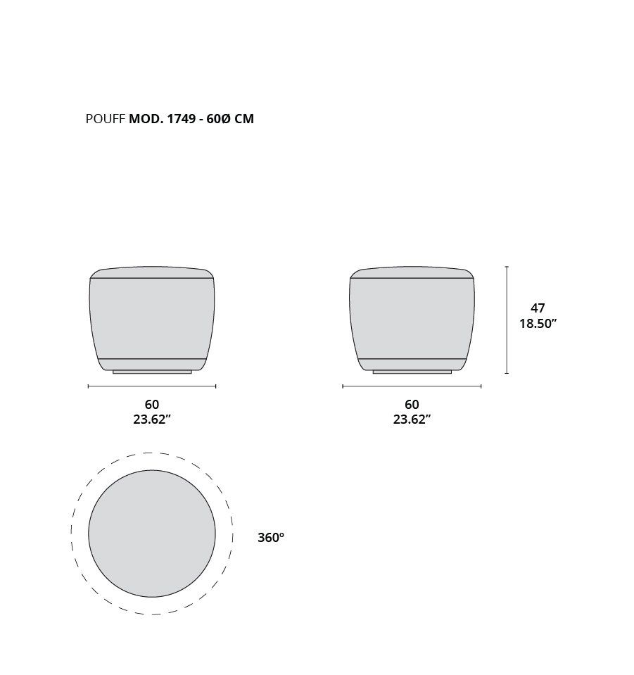 Pouff mod. 1749 tecninova Pouff mod. 1749 tecninova
