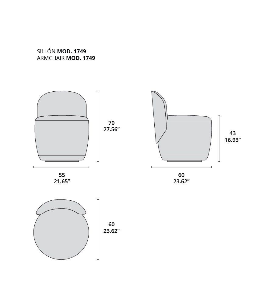 Sillón mod. 1749 tecninova Sillón mod. 1749 tecninova