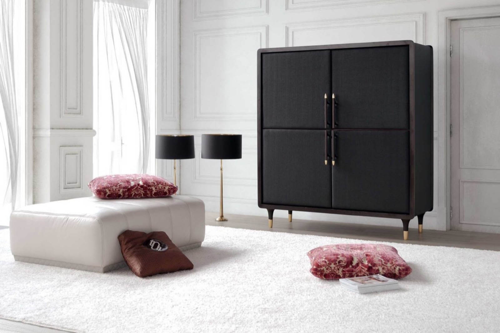 tecni nova. mueble de salon vitrina modelo 4217. coleccion fortune