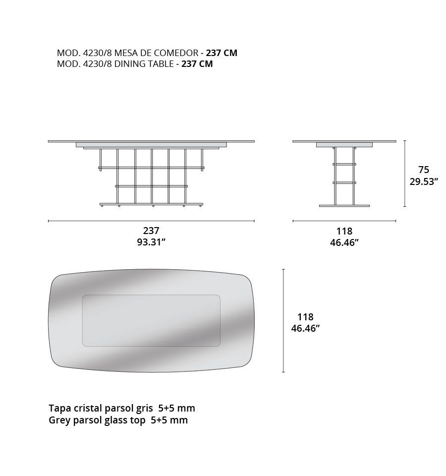 4230/8 mesa de comedor tecninova 4230/8 mesa de comedor tecninova