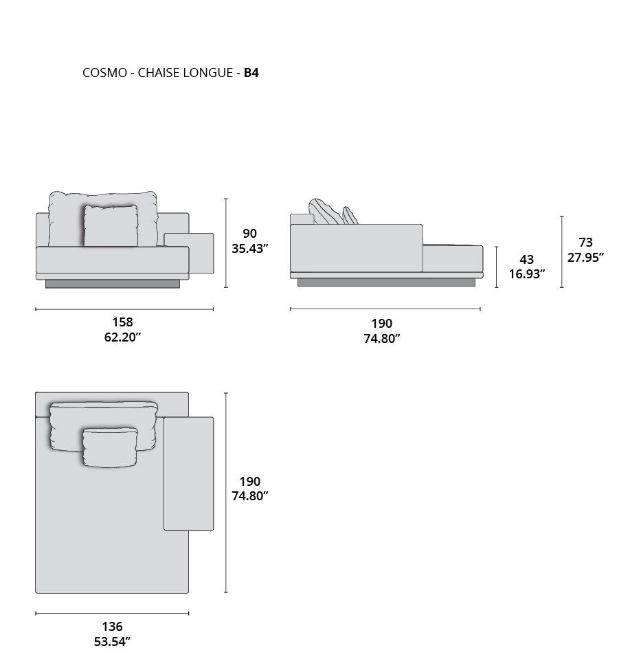 cosmo - chaise longue B4 cosmo - chaise longue B4