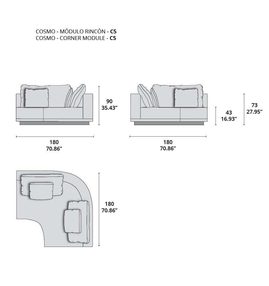 Cosmo modulo rincón - C5 Cosmo modulo rincón - C5
