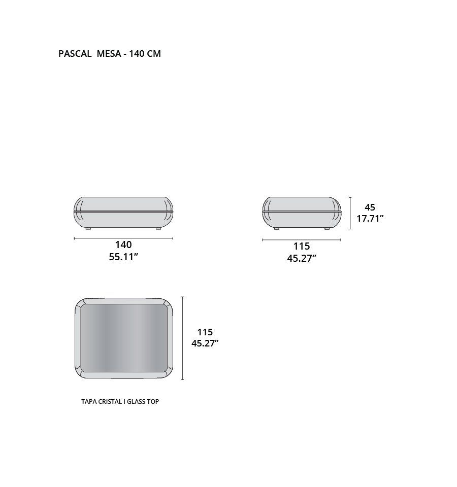 pascal mesa - 140 cm tecninova pascal mesa - 140 cm tecninova