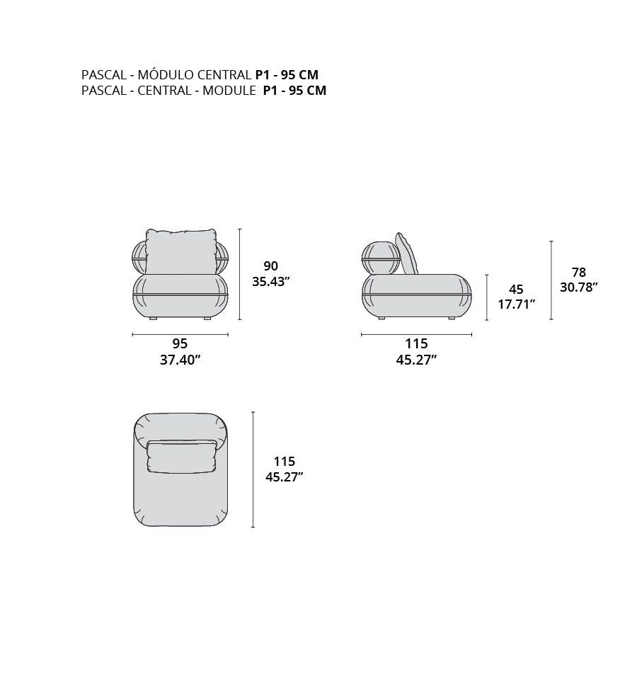 pascal modulo central p1 - 95 cm tecninova pascal modulo central p1 - 95 cm tecninova