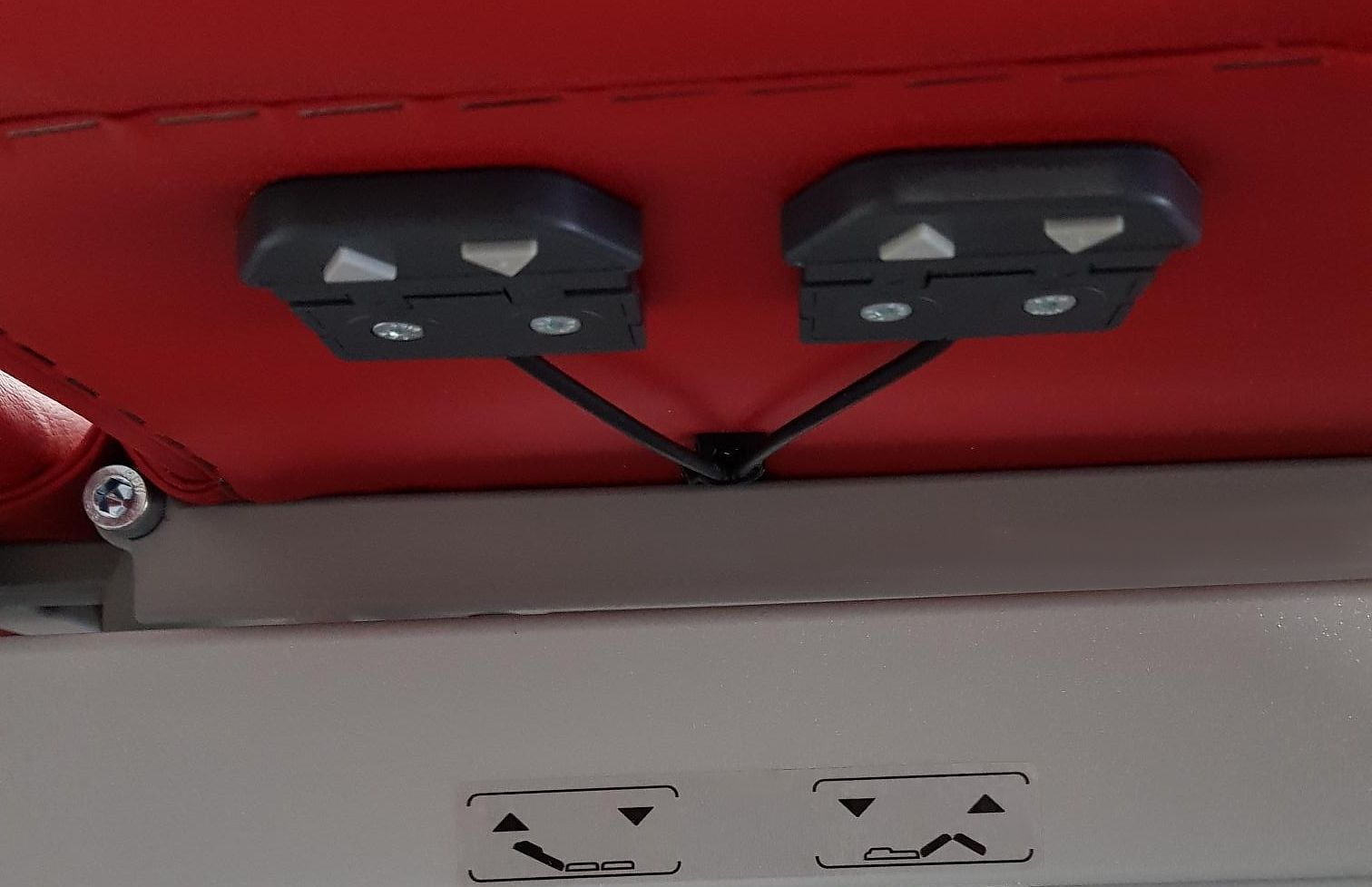 Bedienung Rückenteil / Beinteil