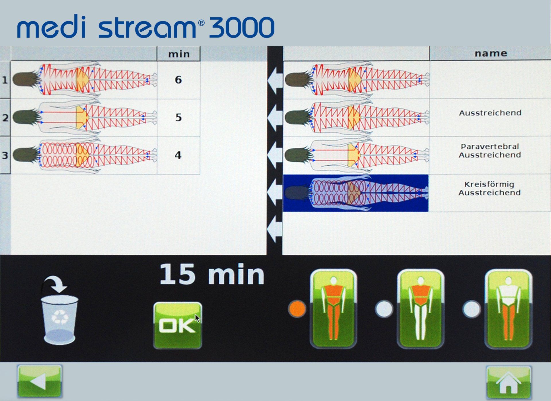 medistream Hydrojet Bedienung