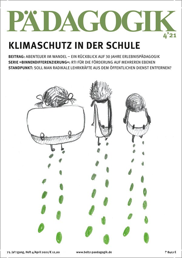 Website der Zeitschrift PÄDAGOGIK 04/2021 Klimaschutz in der Schule