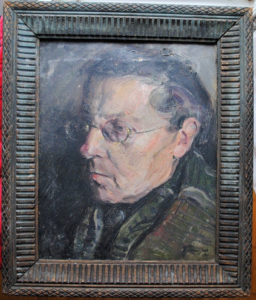  Portrait eines Mannes gemalt von FRitz Tennigkeit