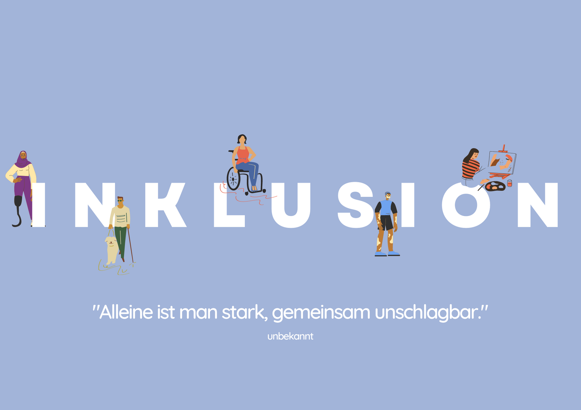 Auf diesem Plakat ist der Slogan