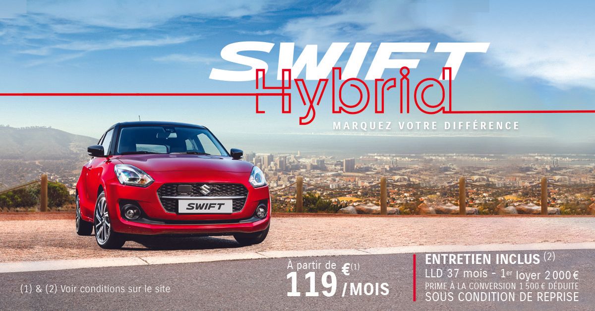 Suzuki Swift Offre Swift 119 €/mois