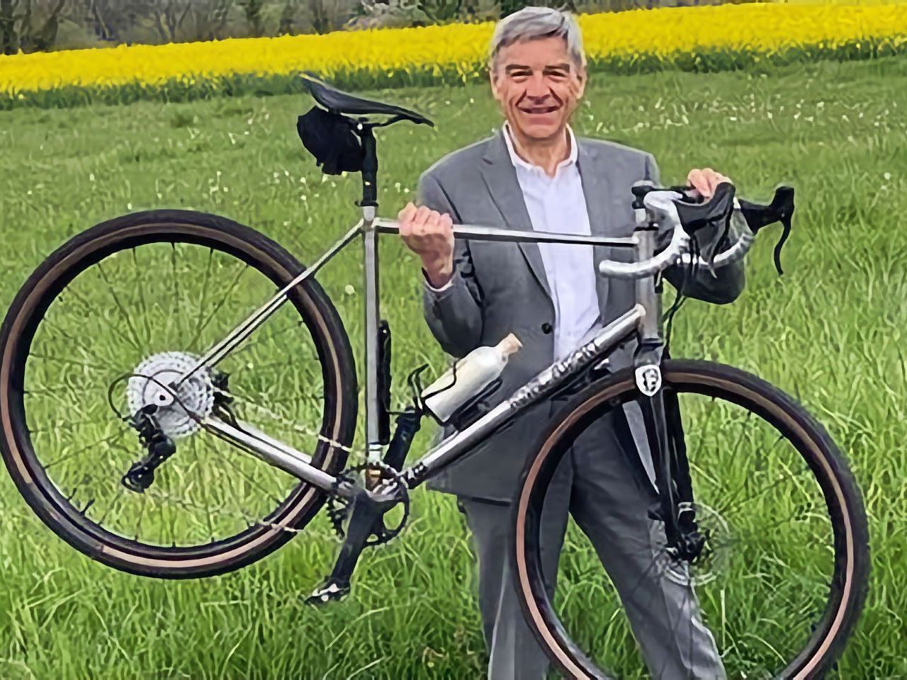 MR. MICHEL GAILLARD, OWNER OF THE OROSIA #002 - FRAME MADE OF OSBORN METALS STEEL TUBES.
