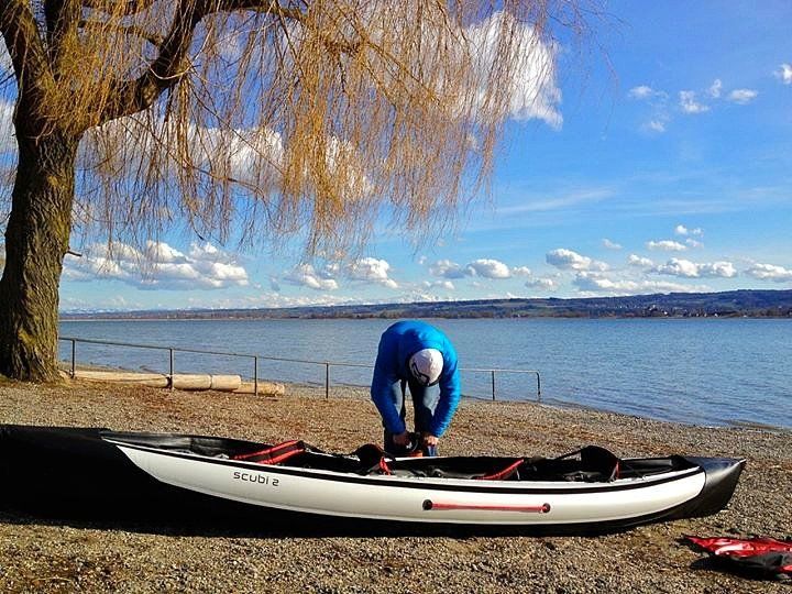 Faltboot am Bodensee