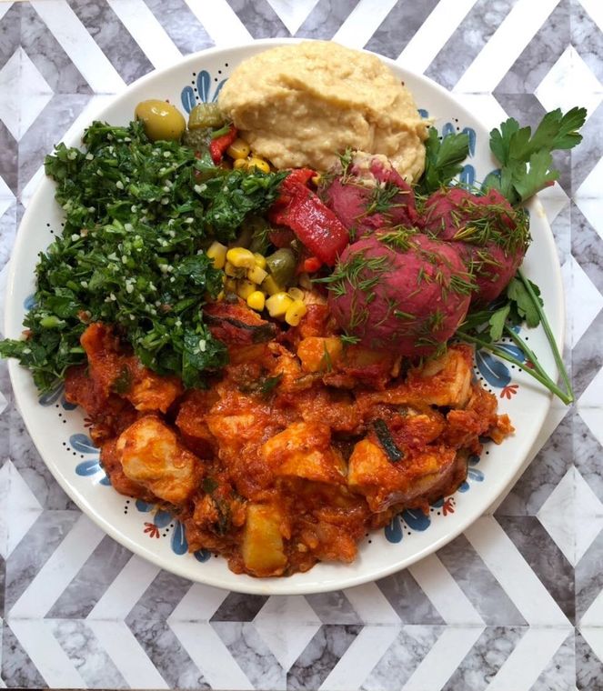 Ada-Baeckerei-Tagesessen Bild von einem Mittagessen