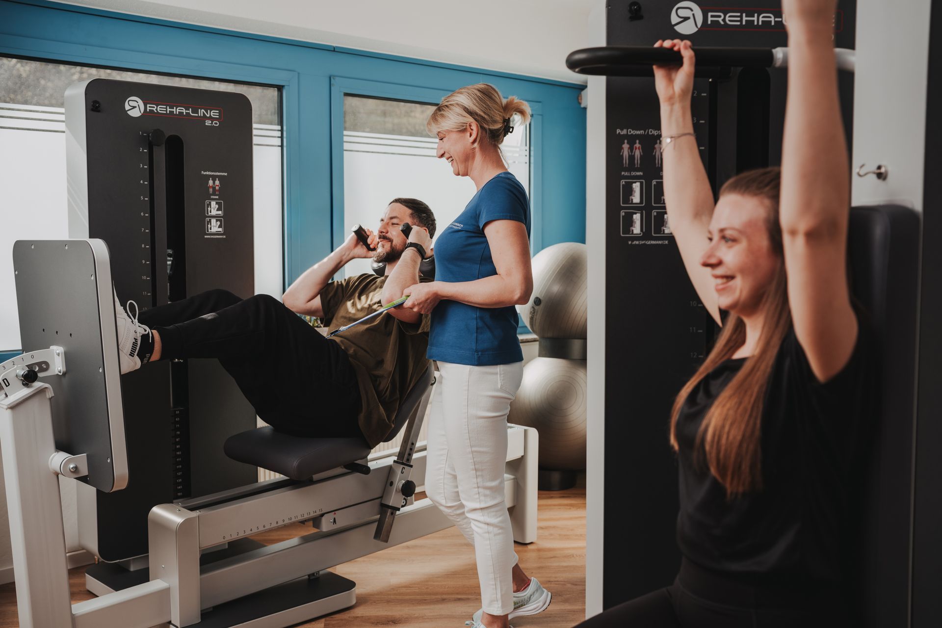 Physiotherapie an den Geräten in nähe Weinsberg