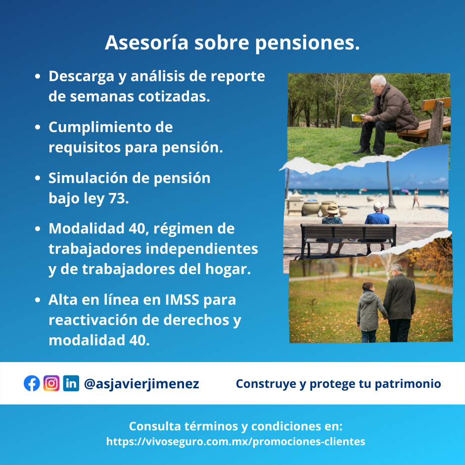 Asesoría sobre pensiones y modalidad 40