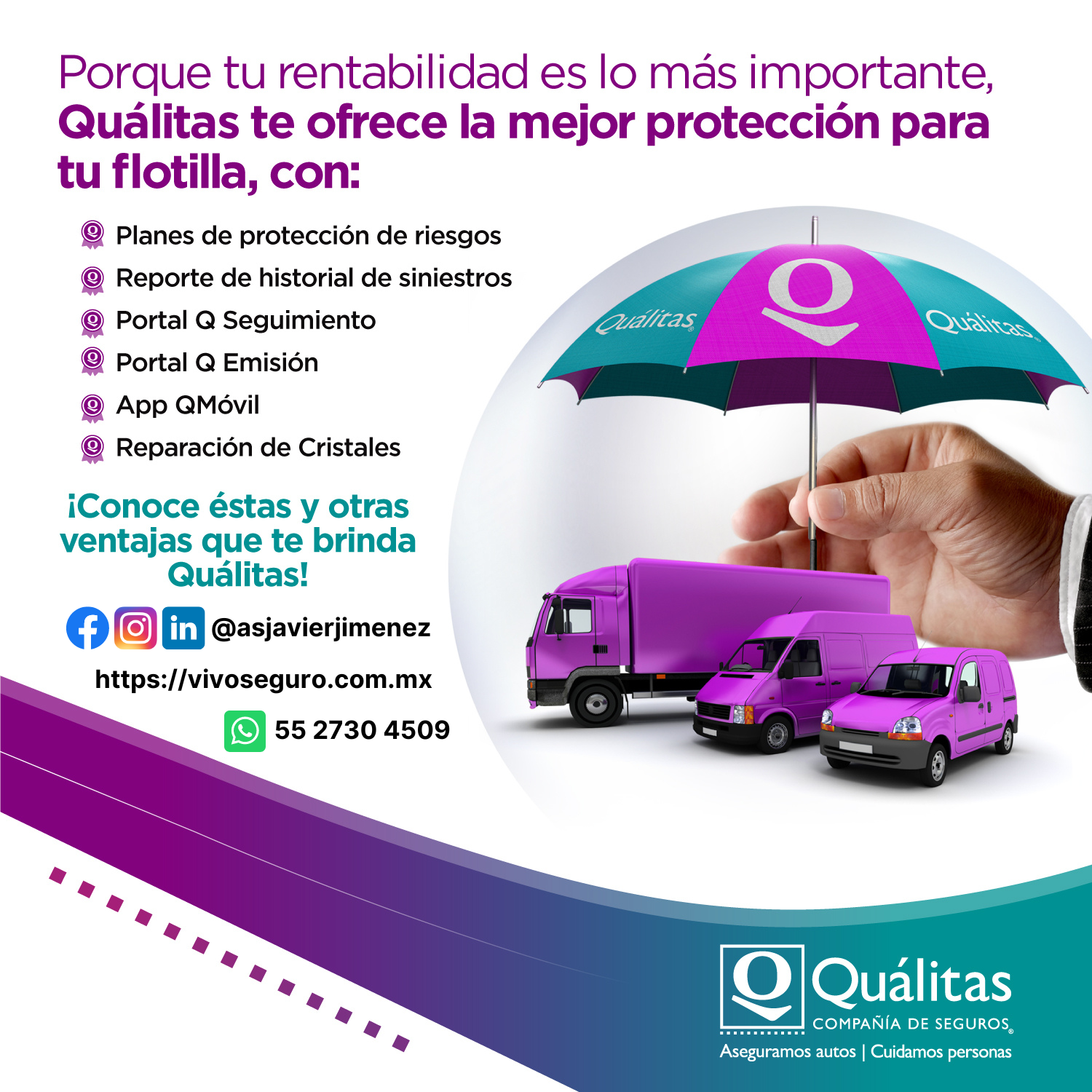 beneficios de las flotillas de Qualitas Seguros