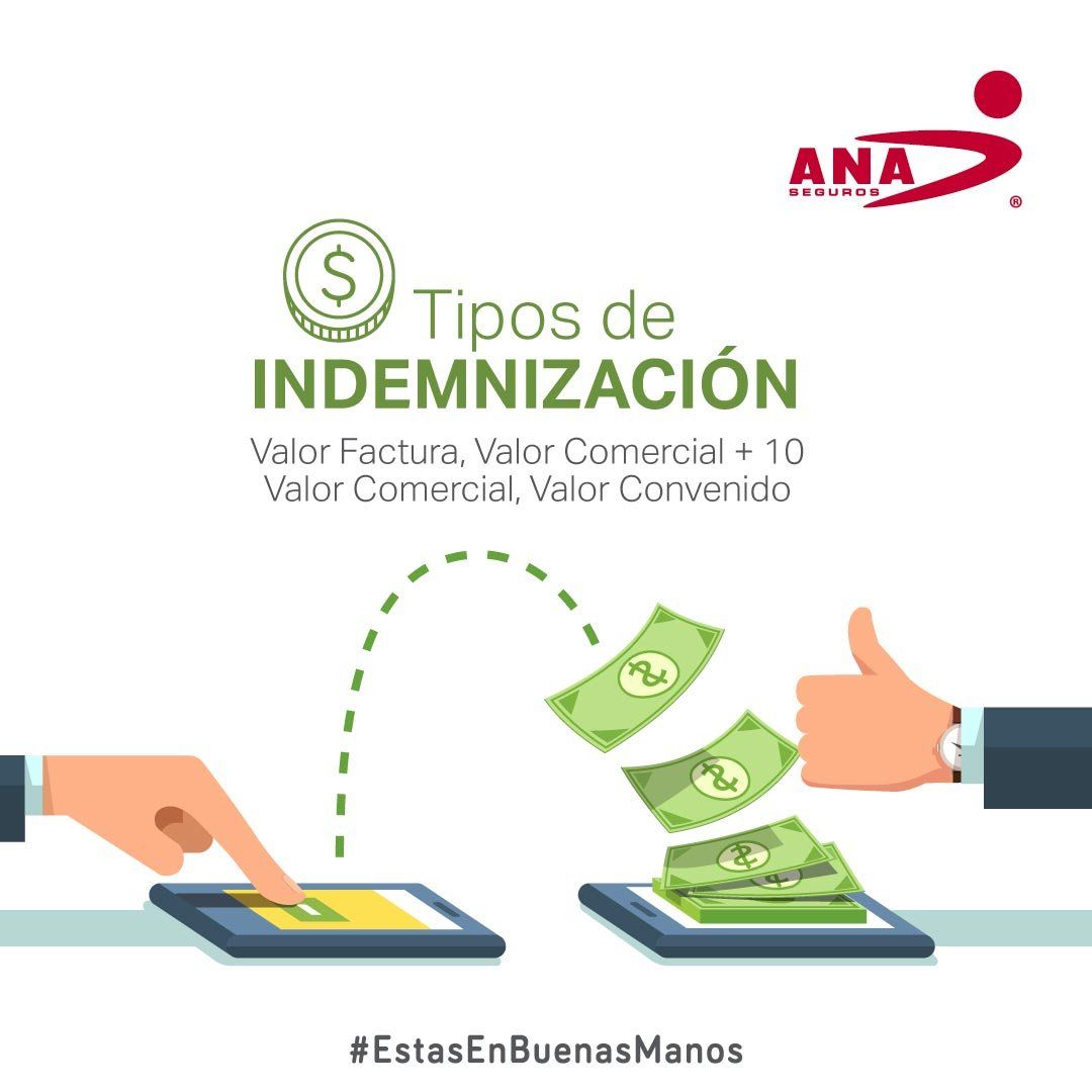 tipos indemnizacion seguros autos valor factura comercial convenido ANA Seguros