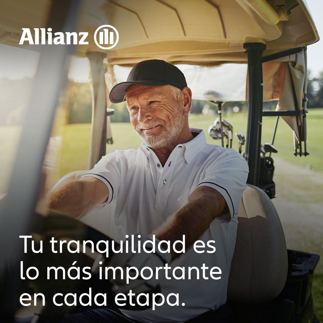 tu tranquilidad es lo mas importante en cada etapa vejez carrito golf allianz