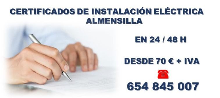 certificado de instalación eléctrica en Almensilla 70 € más IVA Boletín eléctrico Almensilla 70 € más IVA