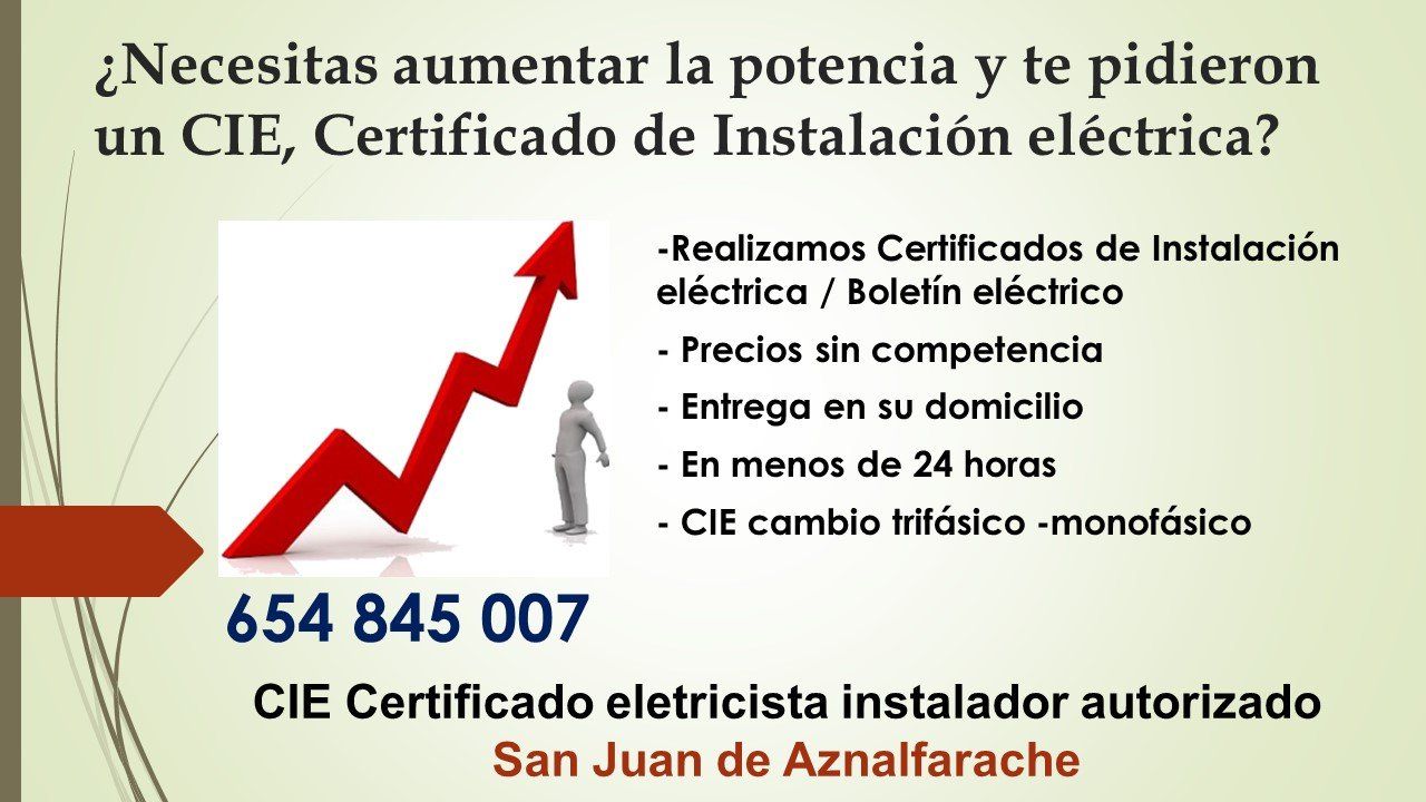 precio Boletín eléctrico San Juan de Aznalfarache Boletín eléctrico San Juan de Aznalfarache