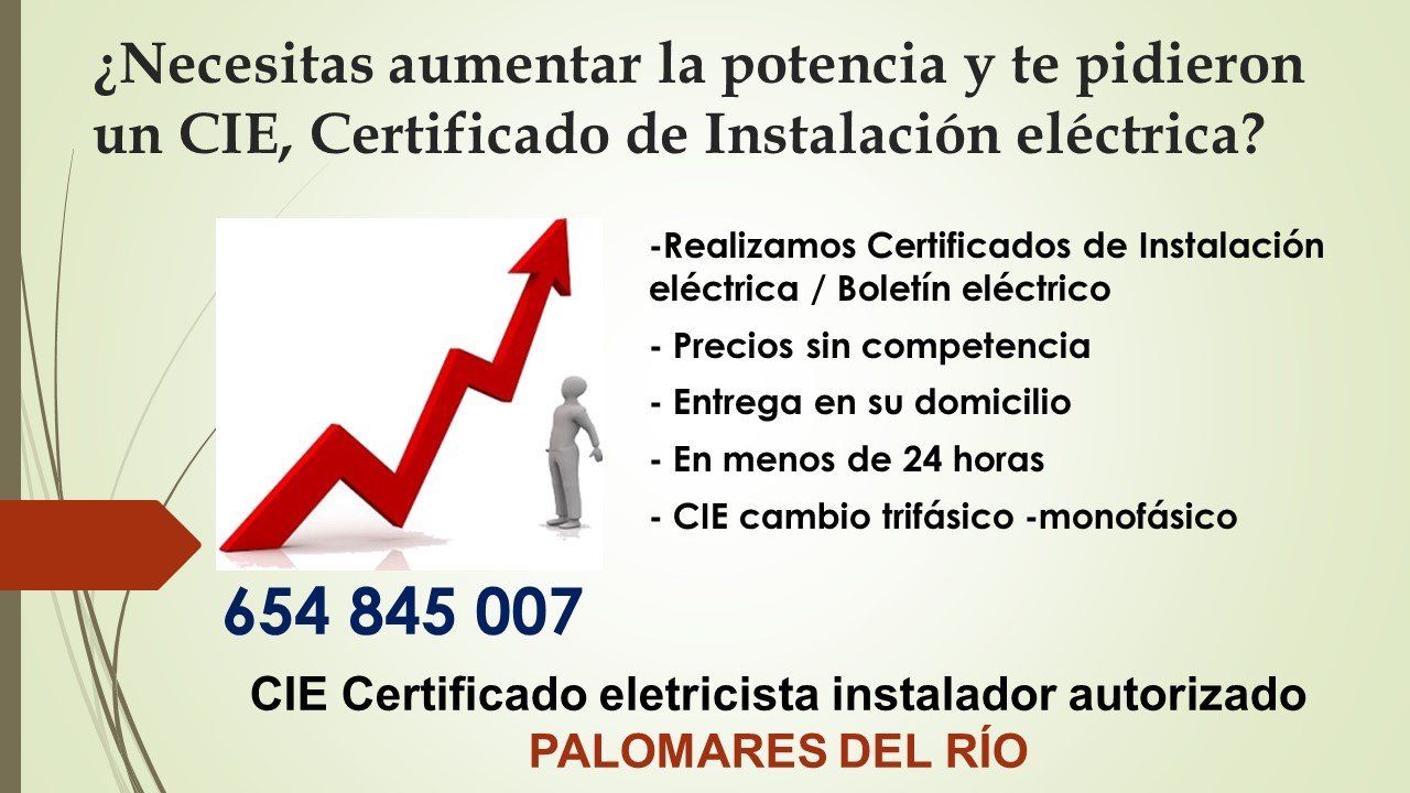 Certificado de instalación eléctrica Palomares del Río