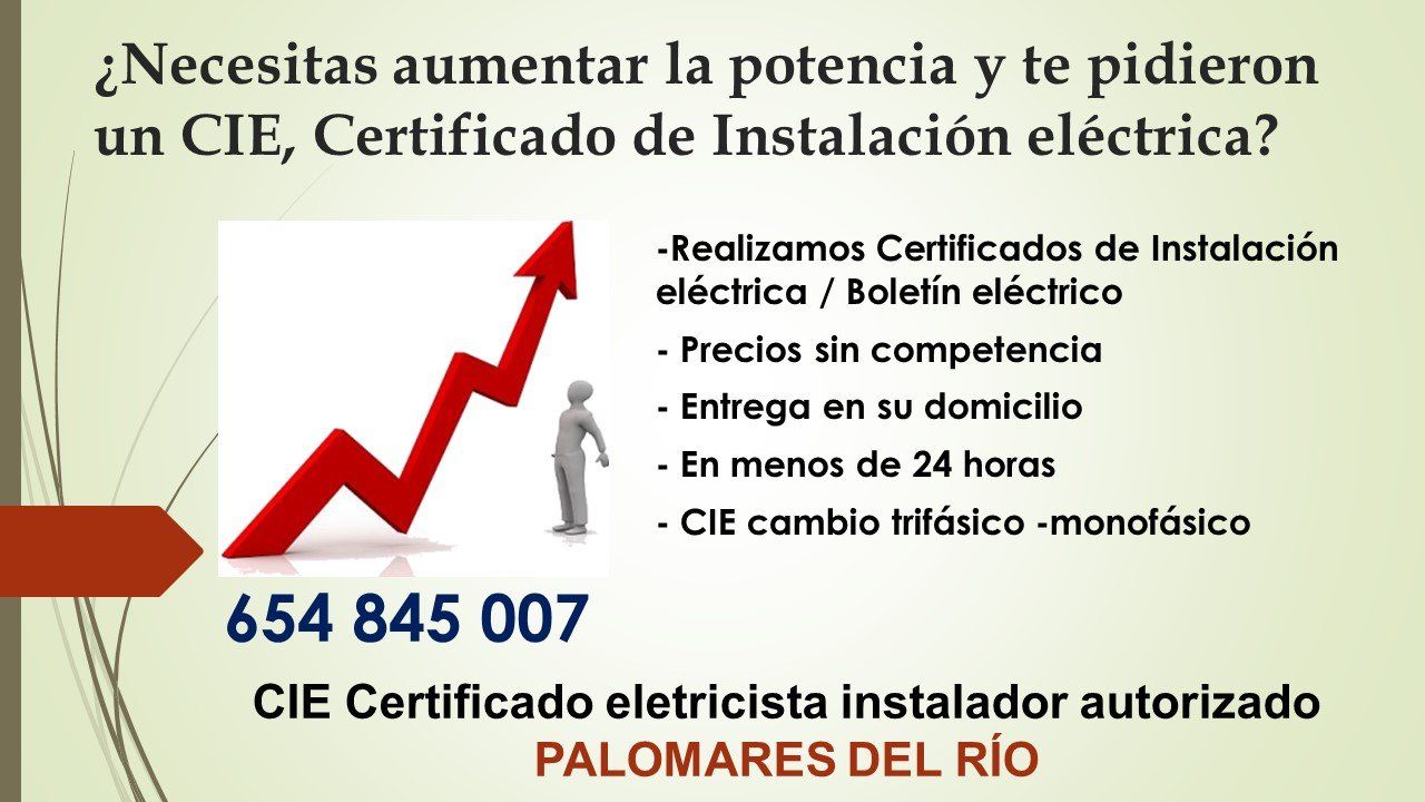 precio Certificado de instalación eléctrica Palomares del Río Certificado de instalación eléctrica Palomares del Río