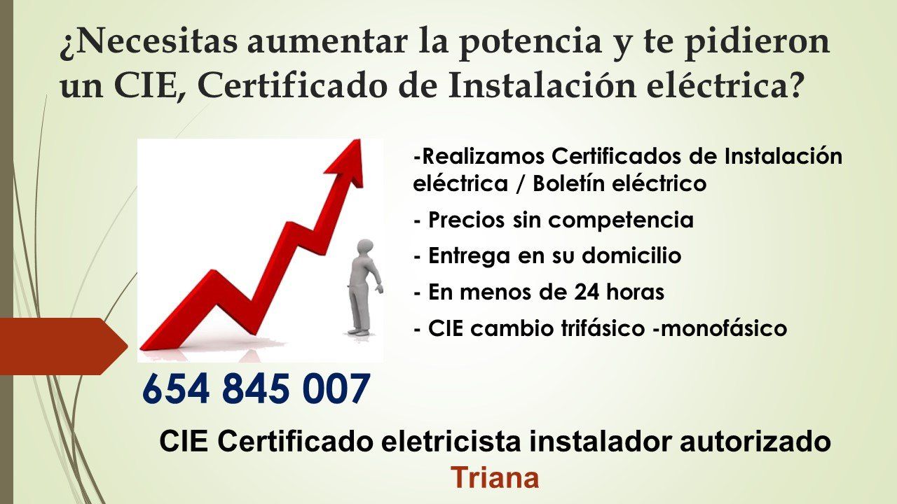 precio Certificado de instalación eléctrica Triana Certificado de instalación eléctrica Triana