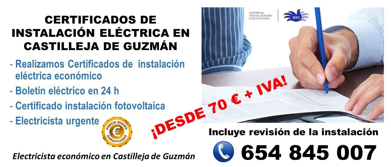 Boletín eléctrico Castilleja de Guzmán Certificado de instalación eléctrica Castilleja de Guzmán